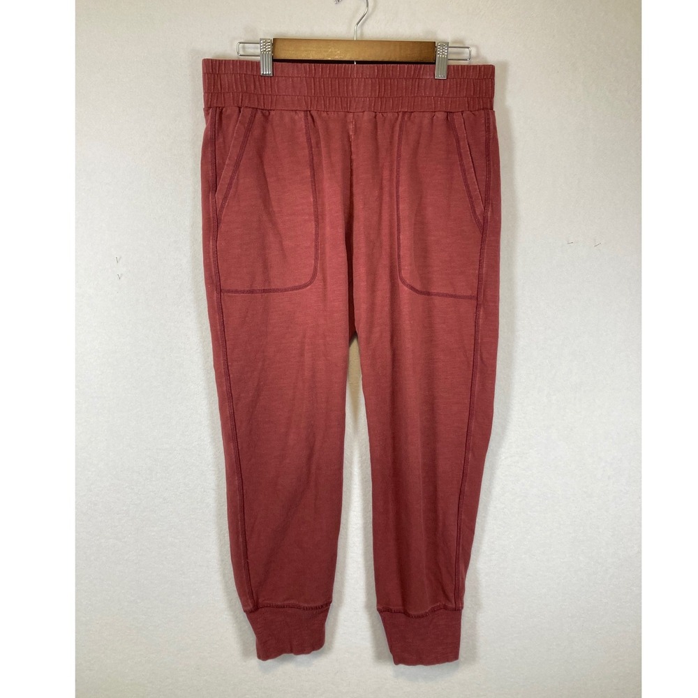 Casual Cabi Womens Medium Terracotta Red 4133 Cotton Blend Jogger Lounge Pants‎